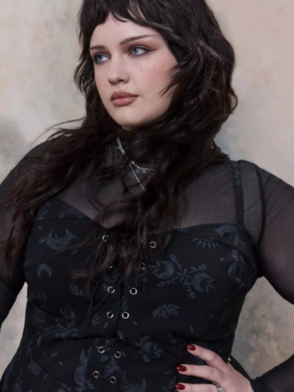 NWT Torrid Nightfall Corset Sweetheart Neckline Mini Dress 3X Whimsigoth - Picture 5 of 15